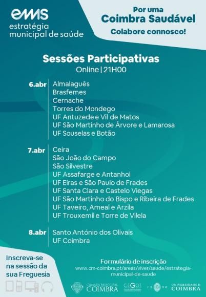 Estratégia Municipal de Saúde com sessões participativas online