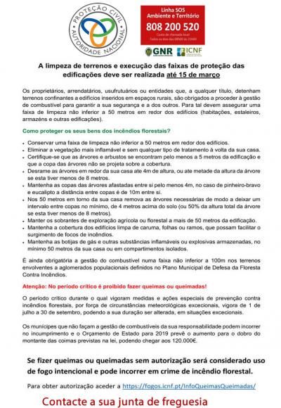 Limpeza de terrenos e parques de depósito de resíduos florestais