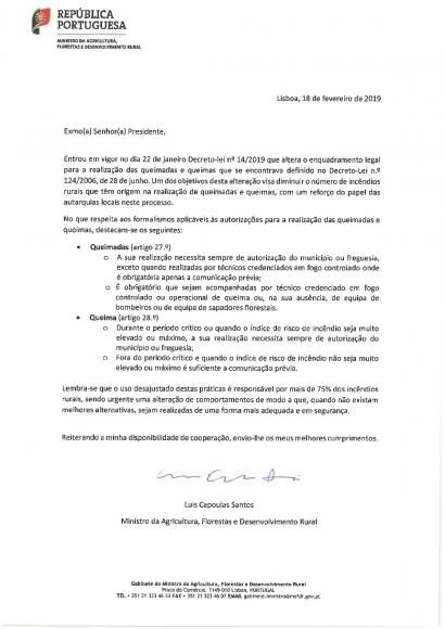 Queimas e Queimadas - Decreto-Lei nº 14/2019